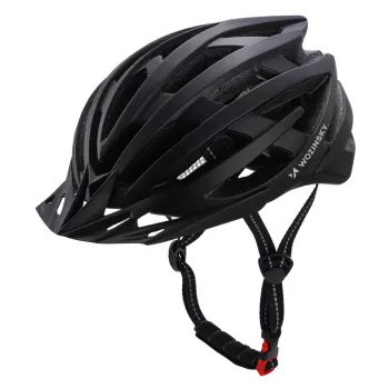 Wozinsky MTB Bike Helmet with Detachable Visor and Rear USB Light 54-57 cm - Black