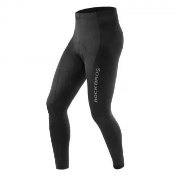 Pantalon de cyclisme respirant homme ROCKBROS RK2004L avec coussinet gel 3D, taille L, noir