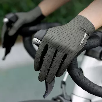 Gants de cyclisme respirants à doigts longs Rockbros taille M vert