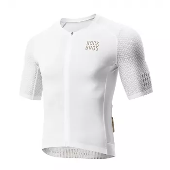 Maillot de cyclisme à manches courtes ROCKBROS YDDX011 Diamond taille L - blanc