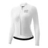Maillot de cyclisme à manches longues femme ROCKBROS ROAD TO SKY blanc taille S