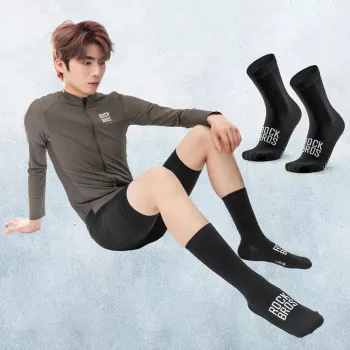 Chaussettes de cyclisme ROCKBROS ROAD TO SKY noir taille 36-38