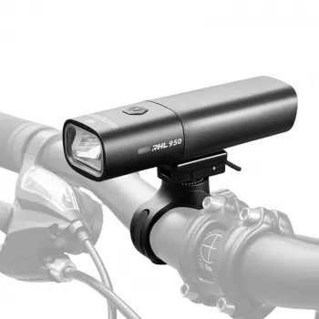 Éclairage avant vélo ROCKBROS RHL950 950 lm avec batterie amovible USB-C - Noir
