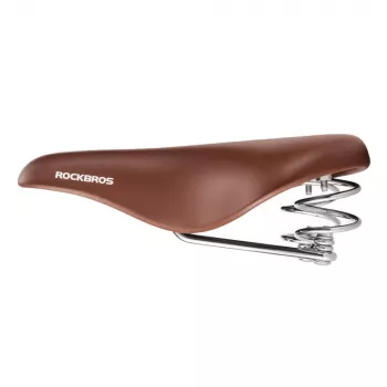 Selle de vélo confort rétro ROCKBROS 6800S - Marron