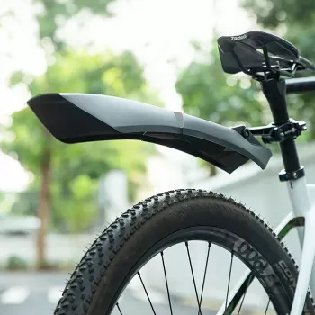 Ensemble de garde-boue vélo réglable à fixation rapide ROCKBROS FK-870 - Noir