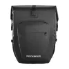 Sacoche de porte-bagages de vélo étanche ROCKBROS AS-001 27 L, noire