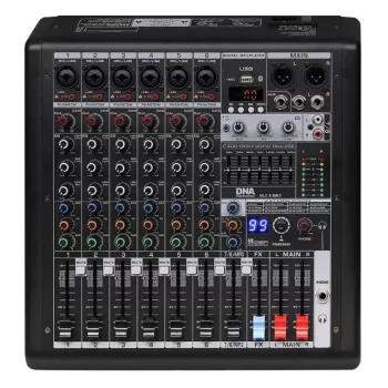 DNA Professional HLC 6 MK2 table de mixage analogique 6 canaux avec 16 effets numériques