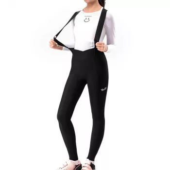 Cuissard à bretelles de cyclisme pour femme ROCKBROS YDCK006 TVI avec peau de chamois, noir, taille L