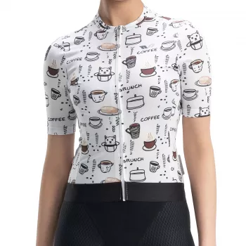 Maillot de cyclisme à manches courtes pour femme ROCKBROS 15110005003, taille S, blanc