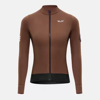 Maillot de cyclisme thermique pour femme ROCKBROS YDWT006, marron, taille L