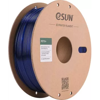 ESUN PETG+ 1,75mm bleu transparent 1kg bobine papier