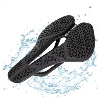 Selle de vélo anatomique 3D imperméable Rockbros LF0214 - Noir
