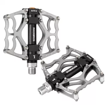 Pédales plates en aluminium ROCKBROS JT201012LS - Argent