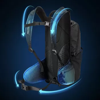 Sac à dos urbain ROCKBROS H9 20L léger imperméable noir