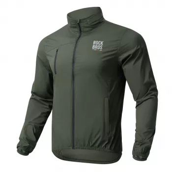 Coupe-vent de cyclisme Rockbros Road to Sky TLWT002 vert L