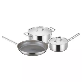 Ensemble de casseroles Fiskars 1,5/3L et poêle 28 cm