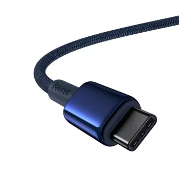 Câble USB-C vers USB-C Baseus Tungsten Gold 100W PD 1m bleu