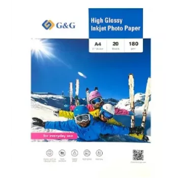 Papier photo G&G Ninestar A4, 180 g/m², 20 feuilles (20287)