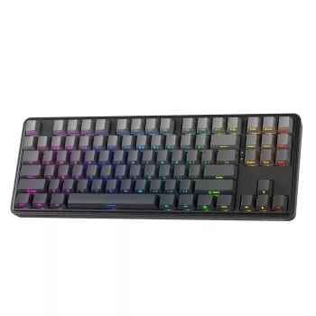 Clavier gamer mécanique Redragon StarBlade K707SP-RGB-PRO, switches rouges, RGB par touche, format complet, USB filaire, repose-poignets amovible, noir