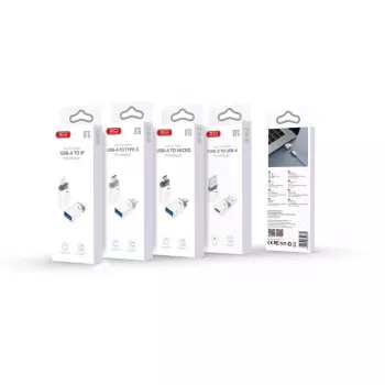 XO NB256B OTG Adapter USB-A Female to USB-C Male, White (NB256B)