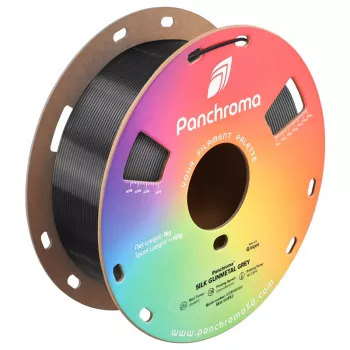 Filament pour imprimante 3D Polymaker Panchroma PLA Silk, 1,75 mm, 1 kg, Gunmetal Grey