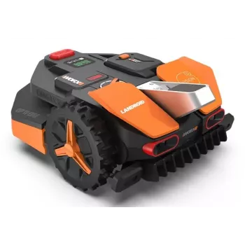 Tondeuse robot Worx Landroid WR202E avec navigation intelligente, 250 m², coupe bord à bord, 20-50 mm, Wi-Fi et Bluetooth, capteur de pluie, 20V PowerShare
