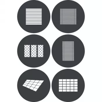 Jeu de gobos Godox GP GS4 (6 pièces) pour projecteurs série GP