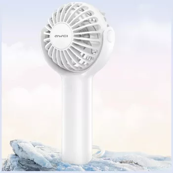 Ventilateur à main AWEI F42, blanc