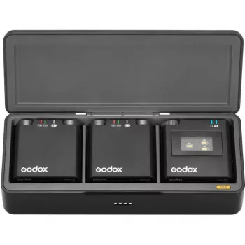 Système de microphone sans fil Godox Virso M2 2,4 GHz pour enregistrements