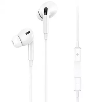 Écouteurs intra-auriculaires stéréo USAMS EP-41 MAX Lightning blancs