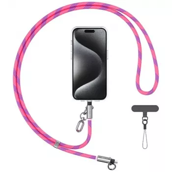 Câble de charge dragonne USAMS SJ746 30W USB-C vers Lightning 1,2 m rose
