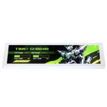 Écran IPS Jonsbo DS916 blanc 9,16 pouces avec fixation pour boîtier