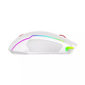 Souris gaming sans fil Redragon M914W-RGB NIX, 5000 DPI, blanche