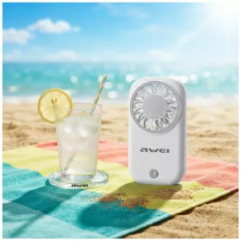 Ventilateur à main AWEI F57, blanc