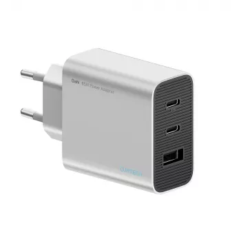 Chargeur secteur GaN Cuktech 65W avec 2x USB-C et 1x USB-A - gris