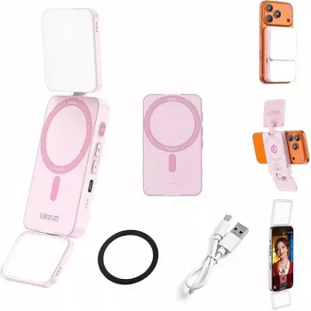 Vidéo-lampe LED RGB Ulanzi GL01-WB, 2700K-6500K, rose