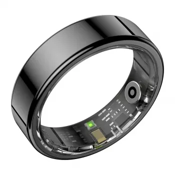 Bague connectée COLMI RING 2, taille 11, noire, Bluetooth 5.0, IP68, fréquence cardiaque, SpO2, tracker de sommeil et d'activité