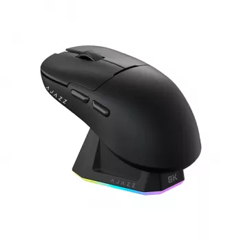 Souris gaming sans fil AJAZZ AJ159 PRO 3395-8K avec station d'accueil, noire