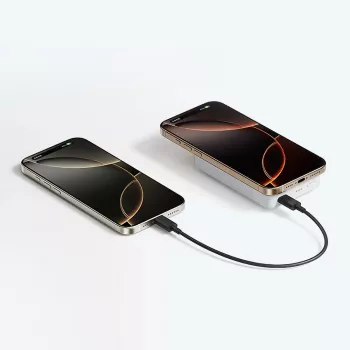 Batterie externe sans fil magnétique CUKTECH WPB100N 10000 mAh 20W avec support - blanche