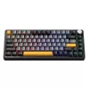 Clavier gaming mécanique sans fil tri-mode MACHENIKE K600-B82W, 75 % 82 touches, switches Gateron Silver, RGB par touche, keycaps PBT, hot-swappable, noir