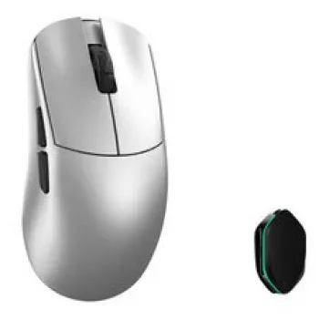 Souris gaming sans fil WLMouse YING magnésium, PAW3950HS, 8K polling, switches optiques Omron - argent