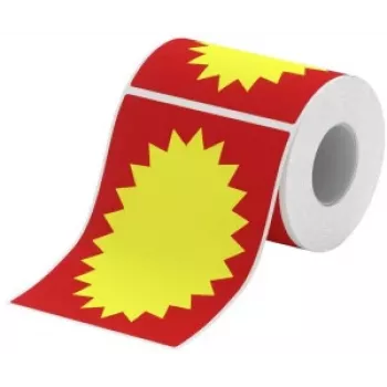 Rouleaux d'étiquettes thermiques NIIMBOT rouge et jaune 14mm x 50mm, 50 étiquettes par rouleau, compatibles avec D11/D110/D101