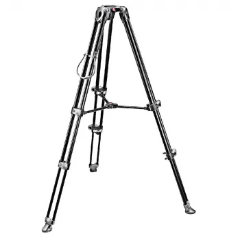 Trépied vidéo en aluminium Manfrotto MVT502AM avec base fluide, 3 sections, capacité de charge 4 kg, hauteur maximale 169 cm, noir