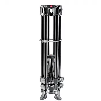 Trépied vidéo en aluminium Manfrotto MVT502AM avec base fluide, 3 sections, capacité de charge 4 kg, hauteur maximale 169 cm, noir