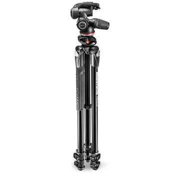 Trépied Manfrotto 290 Dual aluminium 3 sections avec rotule 3 axes MK290DUA3-3W