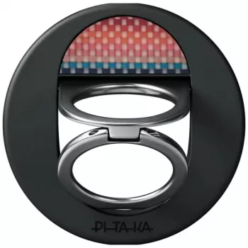 Poignée et support magnétique pour téléphone PITAKA MagEZ Grip 3 California Dream pour MagSafe, Sunset Black