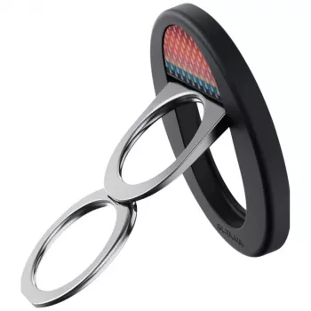 Poignée et support magnétique pour téléphone PITAKA MagEZ Grip 3 California Dream pour MagSafe, Sunset Black