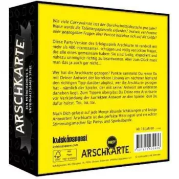 PEGASUS Arschkarte - Qui tire la courte paille ? Jeu de cartes Party Edition