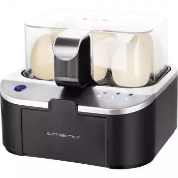 Cuiseur à œufs Emerio pour 6 œufs, 350 W, noir