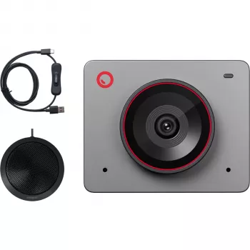 Webcam 4K AI OBSBOT Meet 2 Combo Space Grey avec support magnétique, mini-trépied et étui